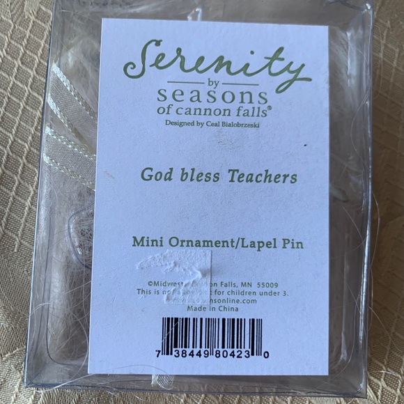 Serenity angel God Bless Teachers ornament/pin❣️ - Picture 3 of 5